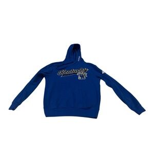 Vintage J America Kentucky Wildcats Hoodie Mens Small Blue Embroidered‎ Logo Y2K